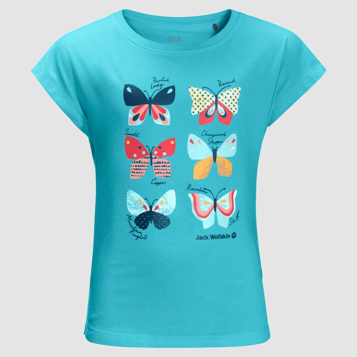 T-shirt Jack Wolfskin Butterflygirls Niños Azules Mexico-1874162